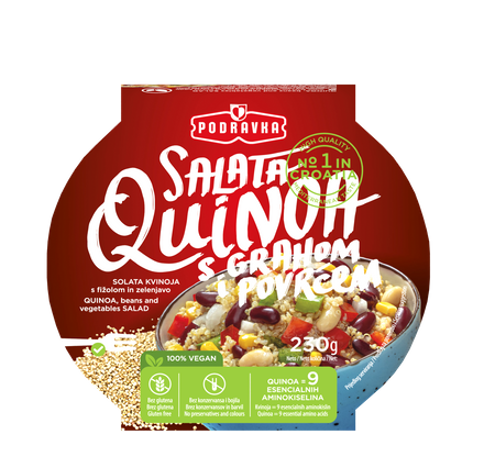Salata quinoa s grahom i povrćem